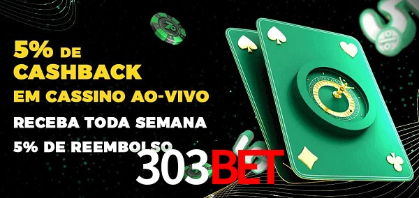Promoções do cassino ao Vivo 303Bet